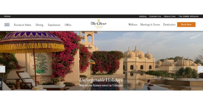 The Oberoi Hotel in Udaipur
