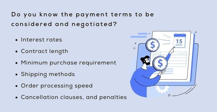 pricing terms